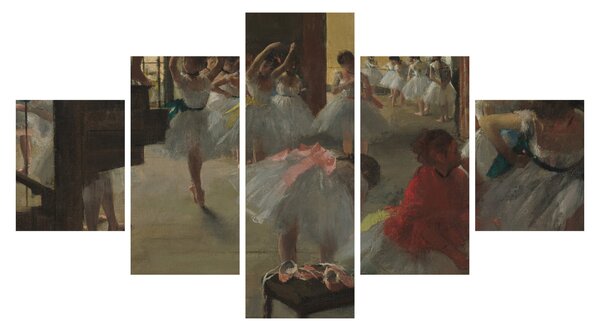 Obraz - Edgar Degas, The Dance Class, reprodukce (125x70 cm)