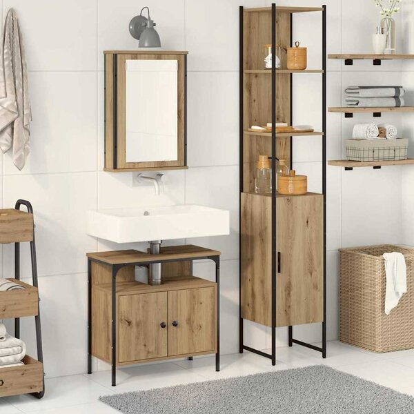 Sada koupelnového nábytku 3 ks Artisanový dub 3334396