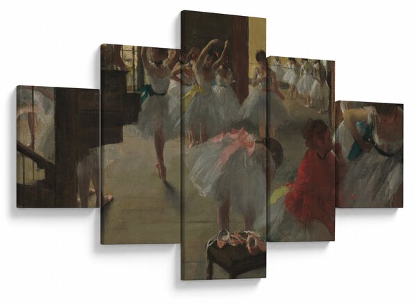 Obraz - Edgar Degas, The Dance Class, reprodukce (125x70 cm)
