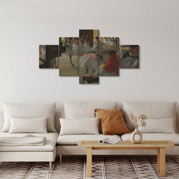 Obraz - Edgar Degas, The Dance Class, reprodukce (125x70 cm)