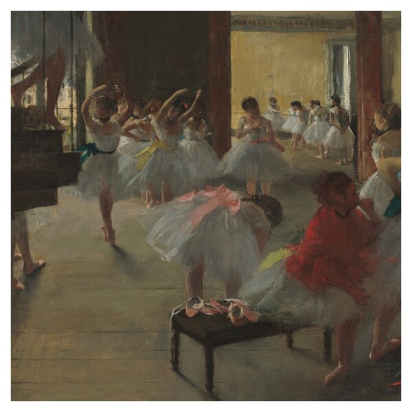 Obraz - Edgar Degas, The Dance Class, reprodukce (30x30 cm)