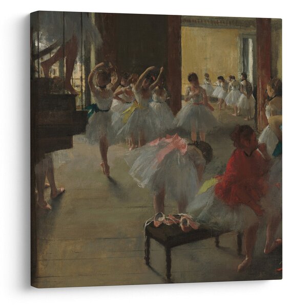 Obraz - Edgar Degas, The Dance Class, reprodukce (30x30 cm)