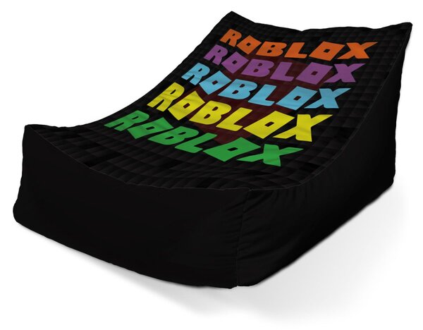 Sablio Sedací vak Lounge ROBLOX Barevný text - 80 x 95 x 50 cm