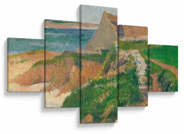 Obraz - Henri Moret, The Island of Raguenez, Brittany, reprodukce (125x70 cm)