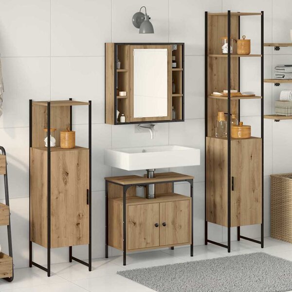 Sada koupelnového nábytku 4 ks Artisanový dub 3334430