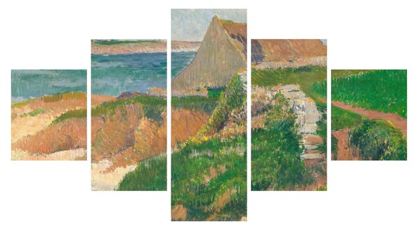 Obraz - Henri Moret, The Island of Raguenez, Brittany, reprodukce (125x70 cm)