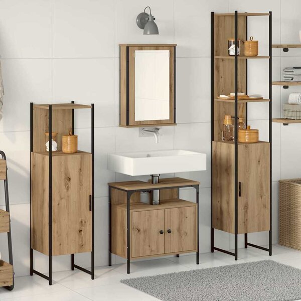Sada koupelnového nábytku 4 ks Artisanový dub 3334426