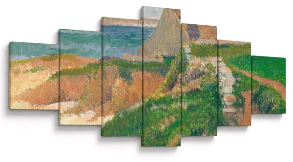 Obraz - Henri Moret, The Island of Raguenez, Brittany, reprodukce (210x100 cm)
