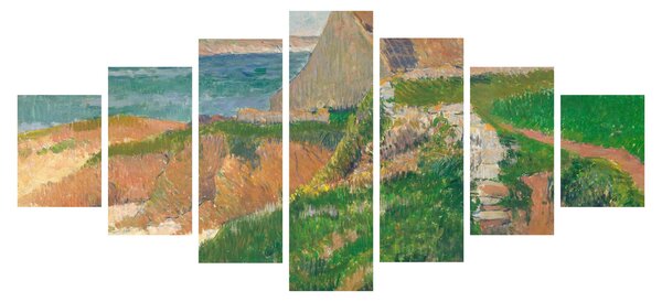 Obraz - Henri Moret, The Island of Raguenez, Brittany, reprodukce (210x100 cm)