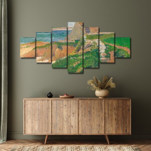 Obraz - Henri Moret, The Island of Raguenez, Brittany, reprodukce (210x100 cm)