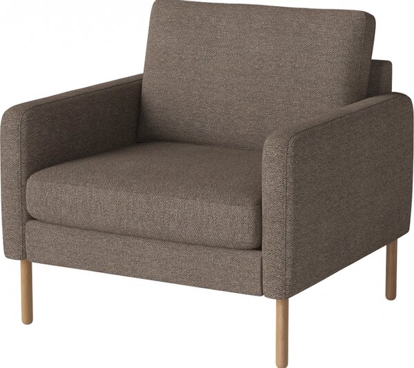 Scandinavia, Čalounění LONDON Multi Grey, Podnož 20 cm, olejovaný dub, Komfort Down.Měkčí, oblejší tvary. Studená pěna. Bolia