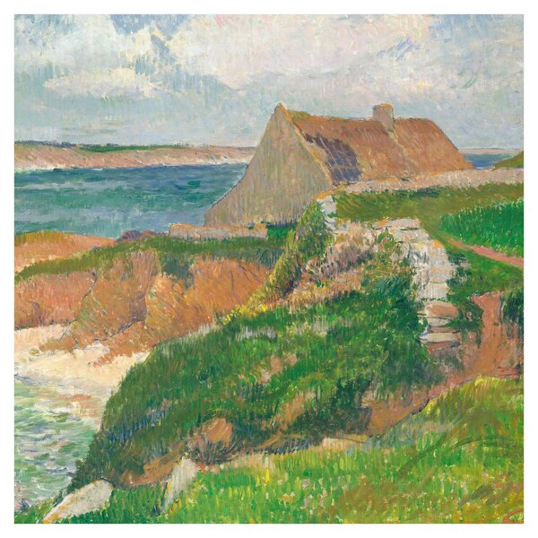 Obraz - Henri Moret, The Island of Raguenez, Brittany, reprodukce (30x30 cm)