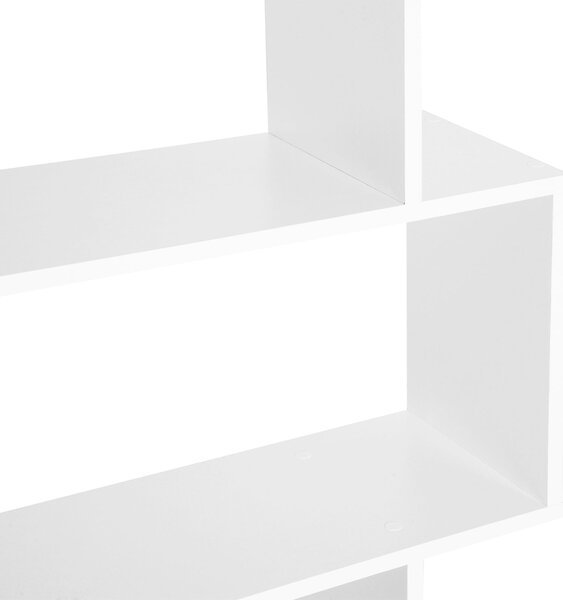 HOMCOM Moderní Knihařská Skříň s 6 Policemi pro Jídelnu, Obývací Pokoj a Kancelář 80x23x192 cm Bílá | Aosom