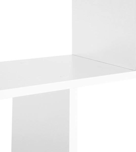 HOMCOM Moderní Knihařská Skříň s 6 Policemi pro Jídelnu, Obývací Pokoj a Kancelář 80x23x192 cm Bílá | Aosom