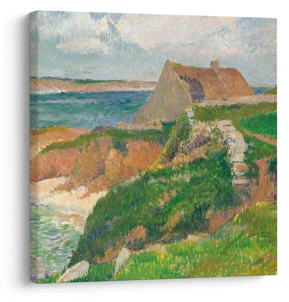 Obraz - Henri Moret, The Island of Raguenez, Brittany, reprodukce (30x30 cm)
