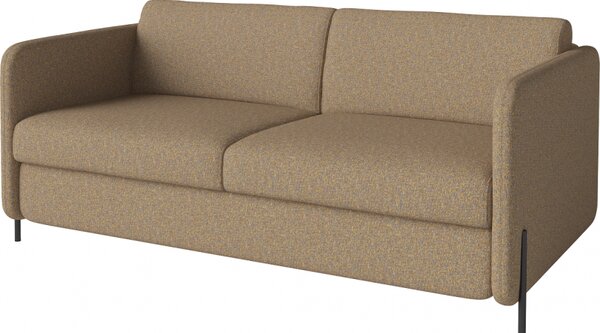 Pira, sofa s postelí, Čalounění LONDON Light Begie, Podnož Černá Bolia