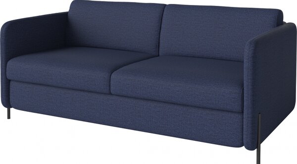 Pira, sofa s postelí, Čalounění LONDON Light Begie, Podnož Černá Bolia