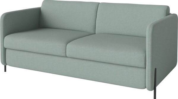 Pira, sofa s postelí, Čalounění LONDON Light Begie, Podnož Černá Bolia