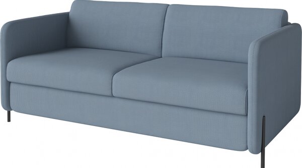 Pira, sofa s postelí, Čalounění LONDON Light Begie, Podnož Černá Bolia