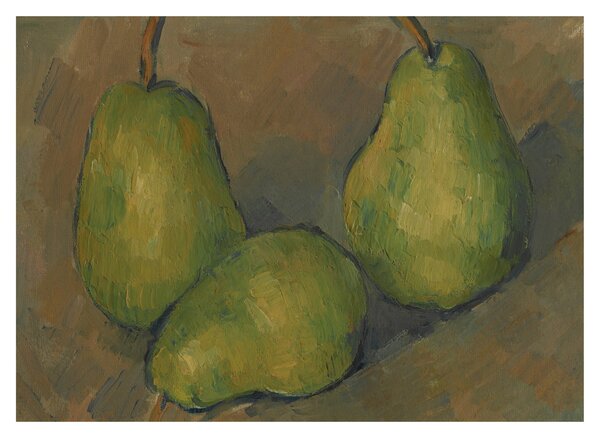 Obraz - Paul Cézanne, Three Pears, reprodukce (70x50 cm)