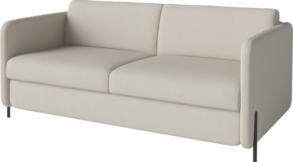 Pira, sofa s postelí, Čalounění LONDON Light Begie, Podnož Černá Bolia