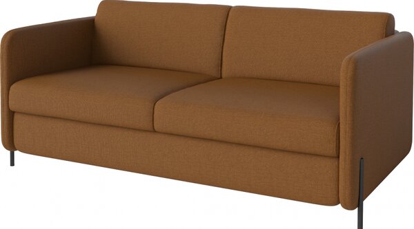 Pira, sofa s postelí, Čalounění LONDON Light Begie, Podnož Černá Bolia