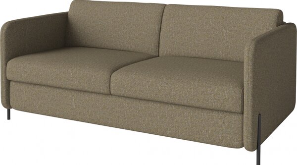 Pira, sofa s postelí, Čalounění LONDON Light Begie, Podnož Černá Bolia