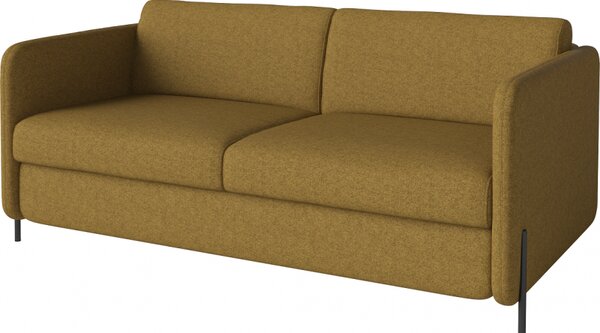 Pira, sofa s postelí, Čalounění LONDON Light Begie, Podnož Černá Bolia