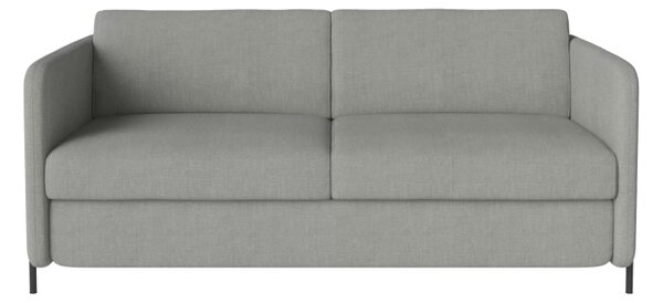 Pira, sofa s postelí, Čalounění LONDON Light Begie, Podnož Černá Bolia