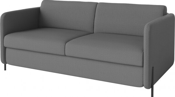 Pira, sofa s postelí, Čalounění LONDON Light Begie, Podnož Černá Bolia
