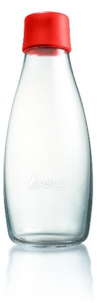 Červená skleněná lahev ReTap, 500 ml