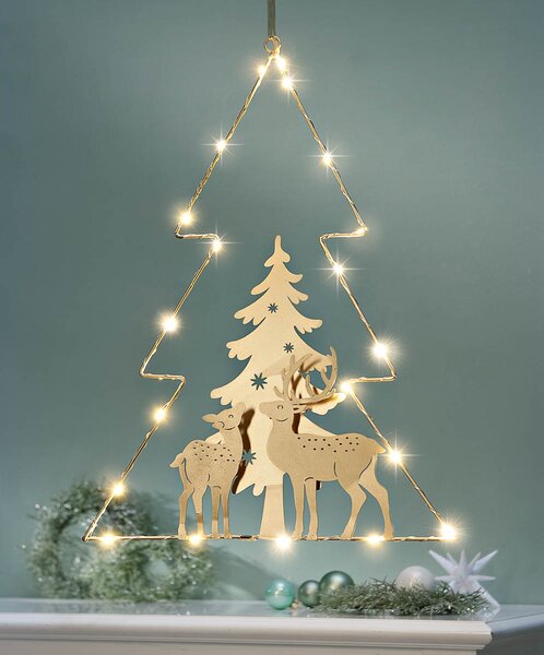 Weltbild LED Závěsná dekorace Lesní Vánoce