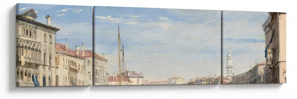 Obraz - Richard Parkes Bonington, The Grand Canal, reprodukce (170x50 cm)