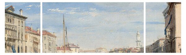 Obraz - Richard Parkes Bonington, The Grand Canal, reprodukce (170x50 cm)