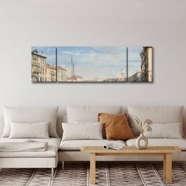 Obraz - Richard Parkes Bonington, The Grand Canal, reprodukce (170x50 cm)