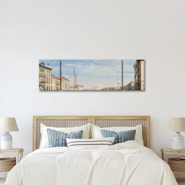 Obraz - Richard Parkes Bonington, The Grand Canal, reprodukce (170x50 cm)