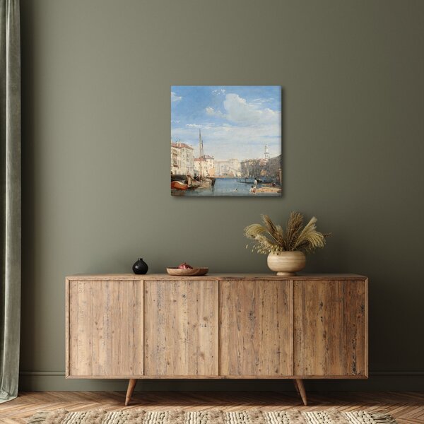 Obraz - Richard Parkes Bonington, The Grand Canal, reprodukce (30x30 cm)
