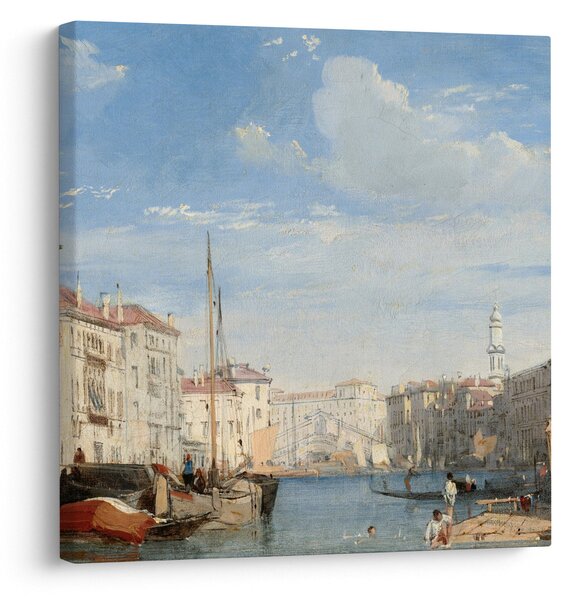 Obraz - Richard Parkes Bonington, The Grand Canal, reprodukce (30x30 cm)