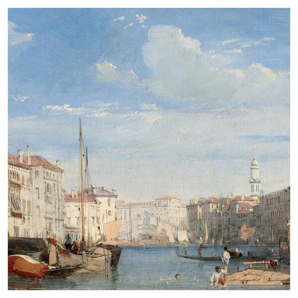 Obraz - Richard Parkes Bonington, The Grand Canal, reprodukce (30x30 cm)