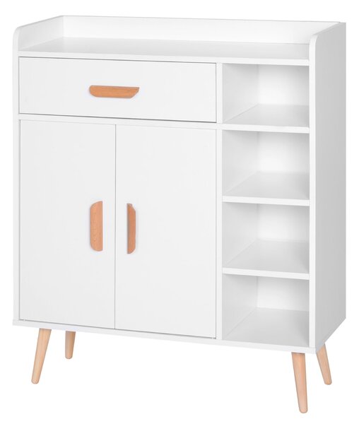 HOMCOM Konzolový stůl s úložným prostorem - Víceúčelový nábytek do jídelny, obýváku, koupelny a chodby 80x29,5x96 cm | Aosom