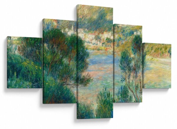 Obraz - Auguste Renoir, View of Monte Carlo from Cap Martin, reprodukce (125x70 cm)