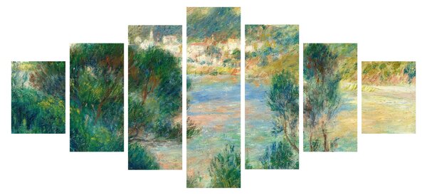 Obraz - Auguste Renoir, View of Monte Carlo from Cap Martin, reprodukce (210x100 cm)