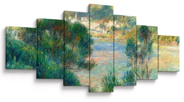 Obraz - Auguste Renoir, View of Monte Carlo from Cap Martin, reprodukce (210x100 cm)