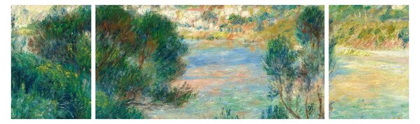 Obraz - Auguste Renoir, View of Monte Carlo from Cap Martin, reprodukce (170x50 cm)