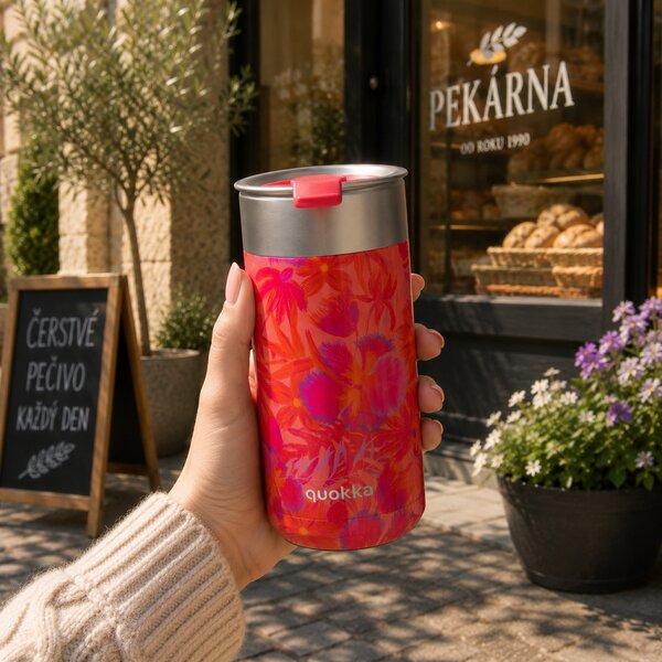 Termohrnek se sítkem Boost, 400ml, Quokka, colar garden