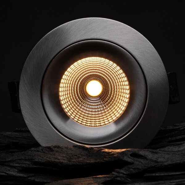 SLC SLC1164 Vestavné LED svítidlo One360 Full Spectrum 8 W 220-240 V 2700 K stmívatelné Ra97 IP44 36° hliník - TLG