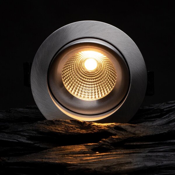 SLC SLC1164 Vestavné LED svítidlo One360 Full Spectrum 8 W 220-240 V 2700 K stmívatelné Ra97 IP44 36° hliník - TLG