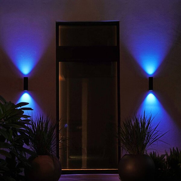 Philips Hue WACA Appear světlo Up-and-Down, stmívatelný, Černá, Hliník, Moderní