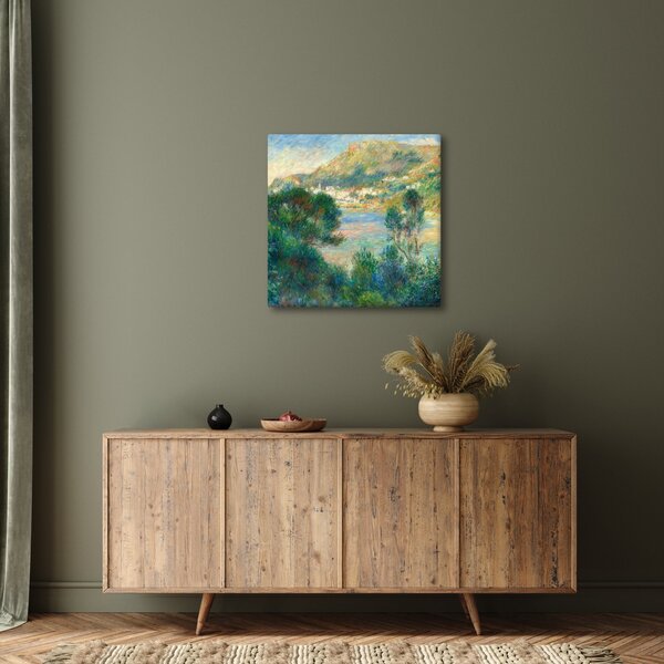 Obraz - Auguste Renoir, View of Monte Carlo from Cap Martin, reprodukce (30x30 cm)