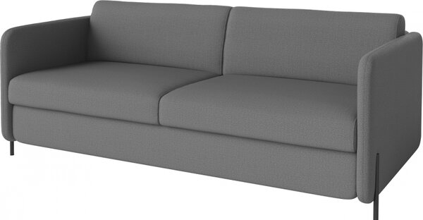 Pira, sofa s postelí, Čalounění LONDON Light Begie, Podnož Černá Bolia